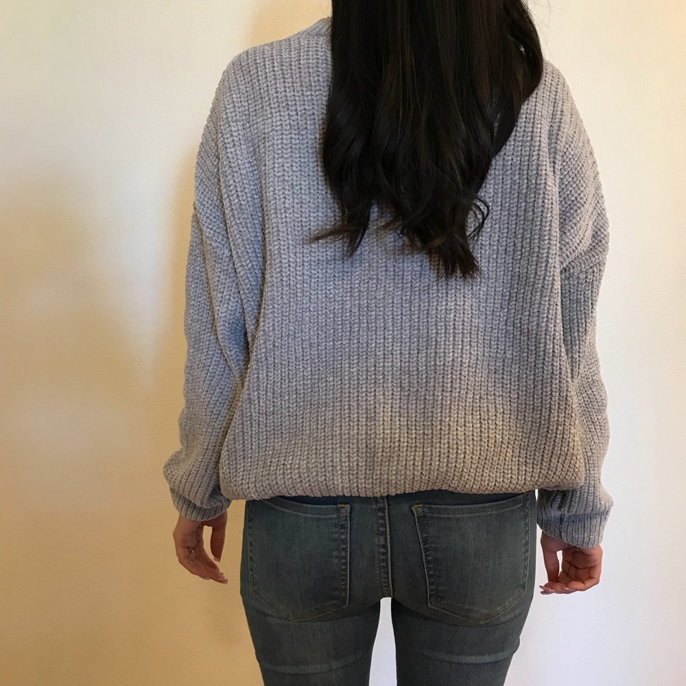 •LAST ONE• Chenille Choker Neck Sweater - Picture 6 of 8